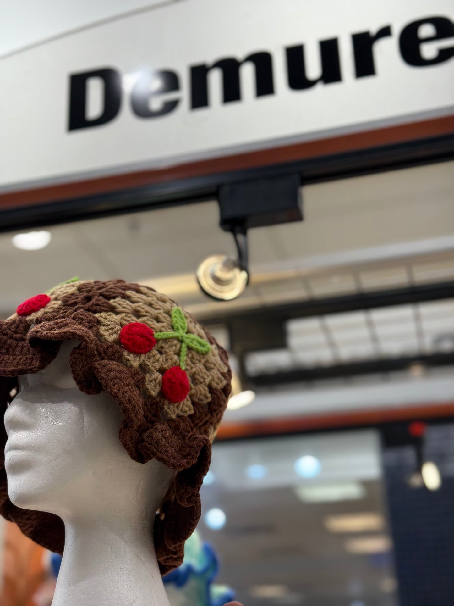 Knitted stylish bucket hats